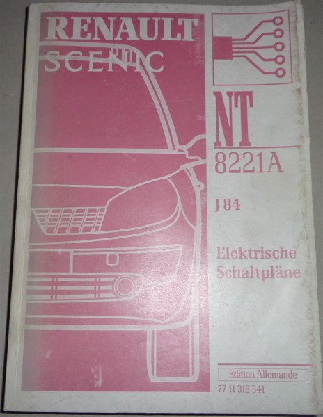Werkstatthandbuch Elektrik / Elektrische Schaltpläne Renault Scenic 2003