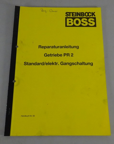 Reparaturanleitung Steinbock Getriebe PR2 Standart/elektr. Gangschaltung