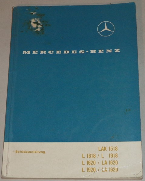 Betriebsanleitung Mercedes Benz LKW Rundhauber von 12/1963