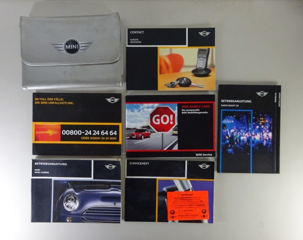 Bordmappe + Betriebsanleitung Mini One + Cooper / S + Diesel + Cabrio von 2004