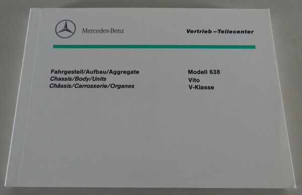 Bildkatalog / Teilekatalog Mercedes Benz Vito / V-Klasse W638 Stand 11/1996