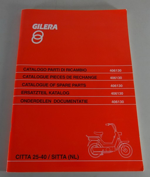 Teilekatalog / Ersatzteilkatalog Piaggio Gilera Citta 25 - 40 Stand 10/1994