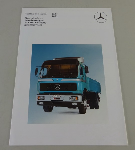 Prospekt / Broschüre Mercedes-Benz NG 80 1633 + 1638 Stand 04/1982