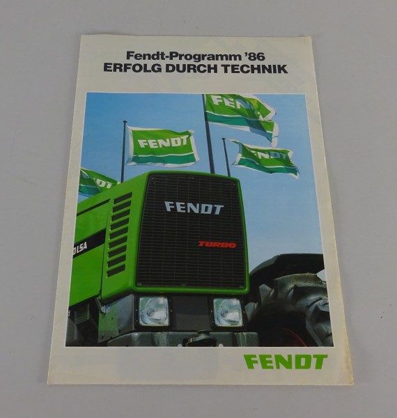 Prospekt / Broschüre Fendt Farmer / Favorit / Geräteträger Stand 11/1985