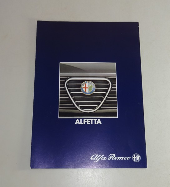 Prospekt / Broschüre Alfa Romeo Alfetta 2,0 / 2,0 Q4 / 2,4 TD Stand 04/1983