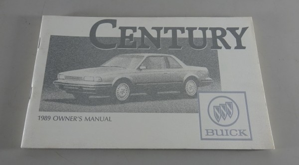Owner´s Manual / Handbook Buick Century Stand 1989