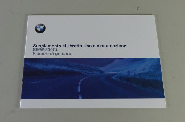Supplemento al libretto Uso e manutenzione BMW 3er E46 330Ci '06/2000