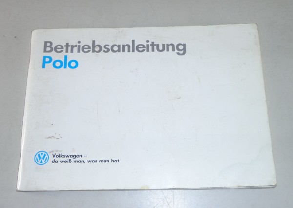 Betriebsanleitung / Handbuch VW Polo 86 c / 86c Stand 1989