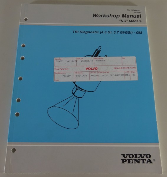 Werkstatthandbuch Volvo Penta Engine Components "NC" Model Englisch Stand 4/1996