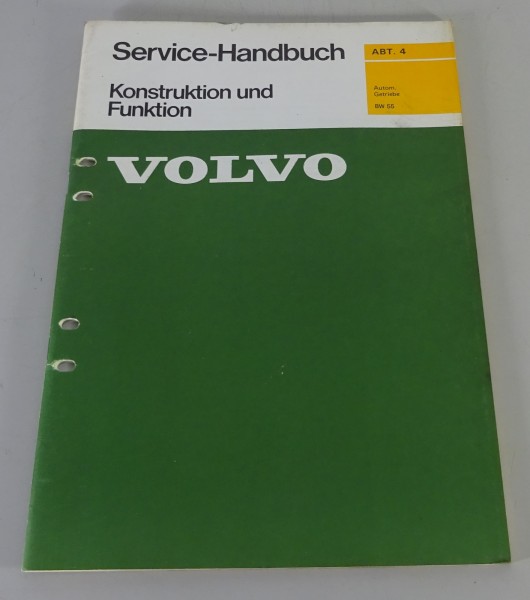 Werkstatthandbuch Funktion Volvo 260 Automatik Automatisches Getriebe BW55