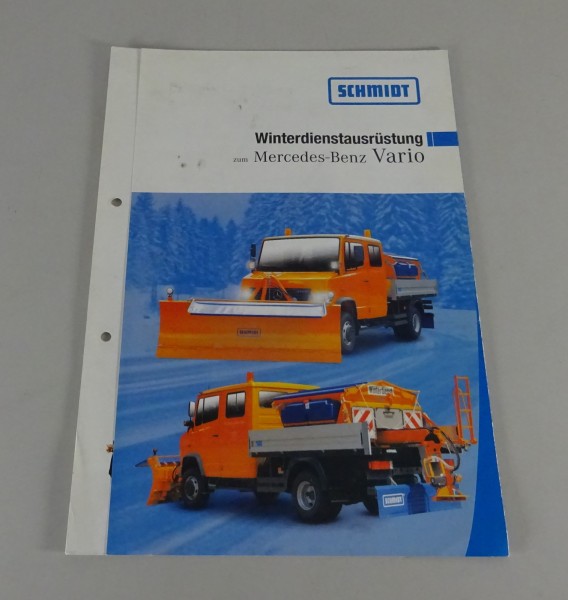 Prospekt Schmidt Winterdienstausrüstung für Mercedes-Benz Vario Stand 09/2002