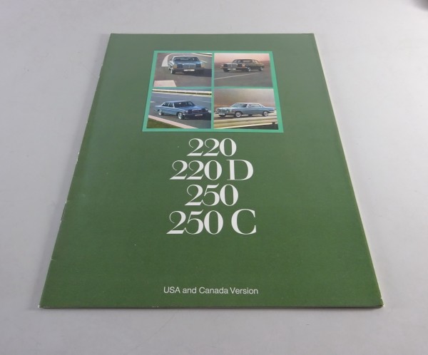 Prospect Mercedes-Benz Modellprogramm - /8 W114 + W 115 + Coupé Stand 1972