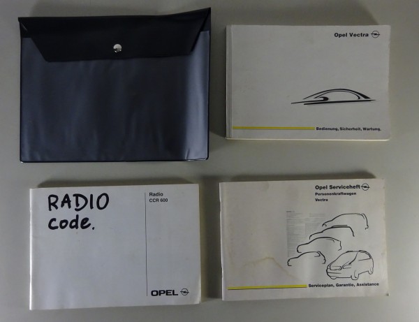 Bordmappe + Betriebsanleitung Opel Vectra B Stand 05/2001