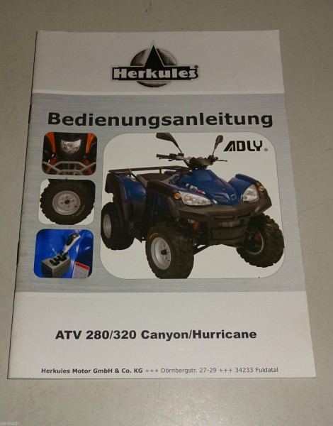 Bedienungsanleitung Herkules Quad ATV 280 Canyon / ATV 320 Hurricane