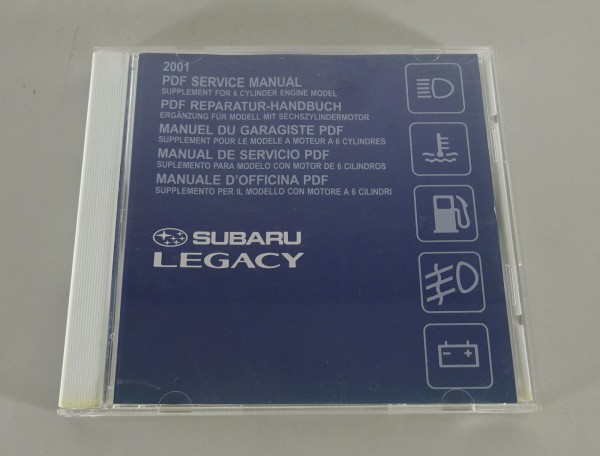 Werkstatthandbuch CD Subaru Legacy BE/BH Ergänzung 6 Zylinder H6 3,0 Motor '2001