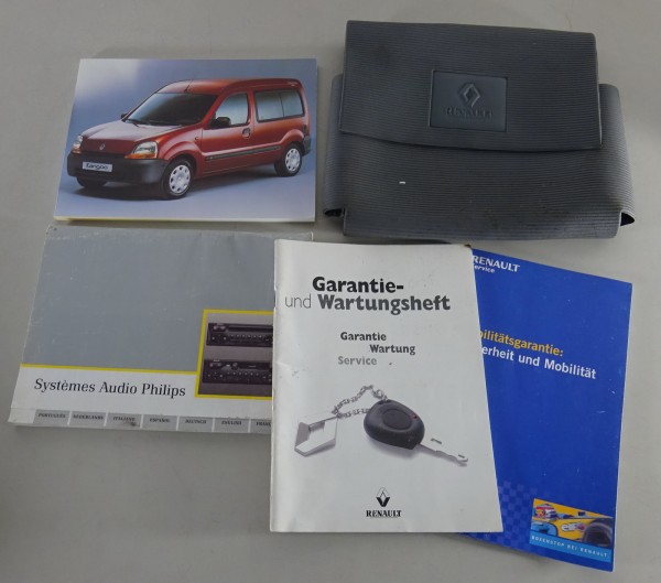 Bordmappe + Betriebsanleitung / Handbuch Renault Kangoo Typ KC Stand 10/1997