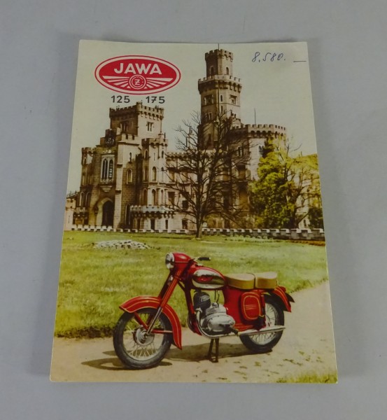 Prospektblatt / Broschüre Jawa CZ 125 Typ 355 + 175 Typ 356 Stand 1960