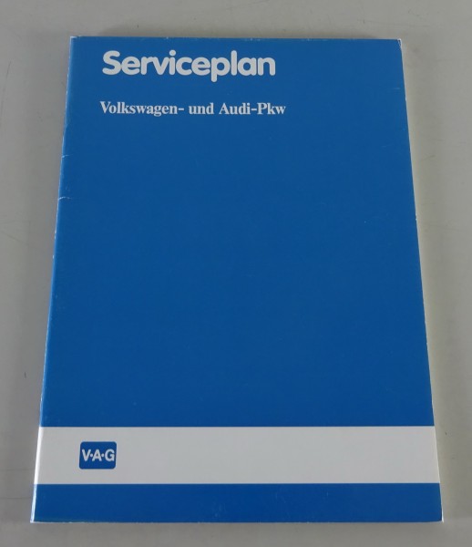 Scheckheft blanko für VW Golf, Jetta, Passat, Audi 80,90,100,200, etc. von 1985