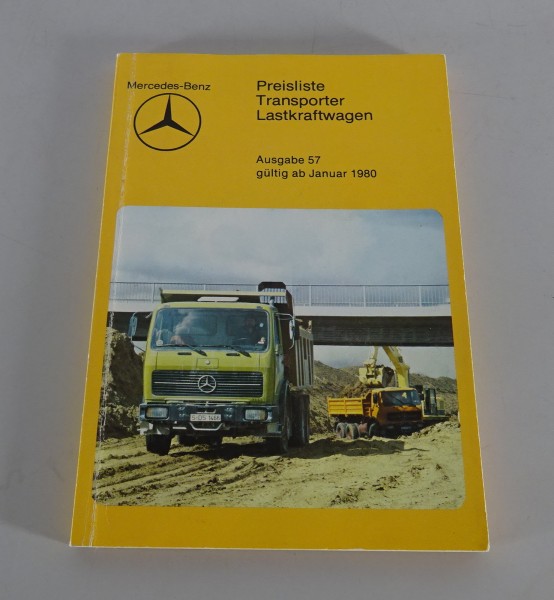 Preisliste Nr.57 Mercedes Benz LKW + Transporter ab 01/1980