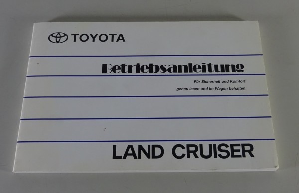 Betriebsanleitung Toyota Land Cruiser Typ J7 HZJ 71, 74, 78, 79 Stand 2001