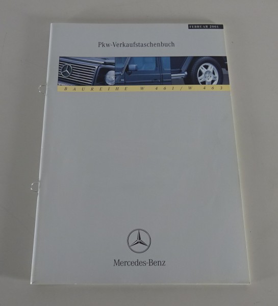 Verkaufstaschenbuch Mercedes-Benz G-Klasse / G-Modell W461 + W463 Stand 02/2001