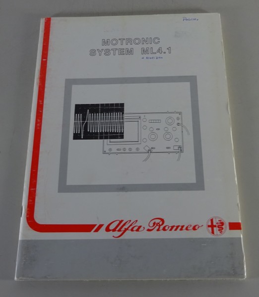 Schulungsunterlage Alfa Romeo Motronic System ML4.1 Stand 06/1989