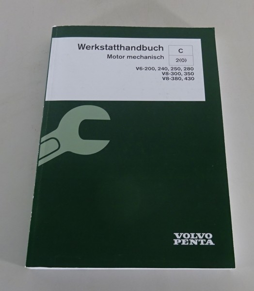 Werkstatthandbuch Volvo Penta Bootsmotoren V6-200.., V8-300...Stand 12/2022