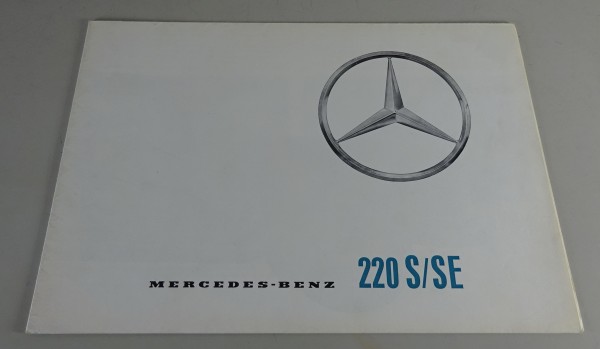 Faltprospekt Mercedes-Benz 220 S + SE W111 Heckflosse Stand 10/1962