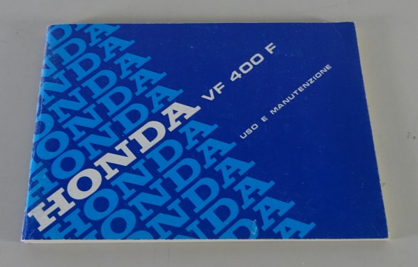 Owner´s Manual / Uso E Manutenzione Honda VF 400 F Stand 1982 - 1986
