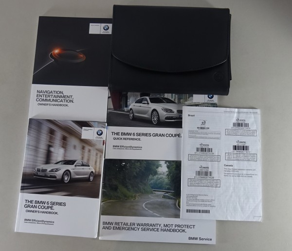 Owner's Manual + Wallet BMW 6-Series Gran Coupe F06 from 02/2015