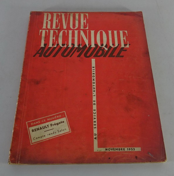 Reparaturanleitung Revue Technique Renault Frégate Ausgabe 11/1957