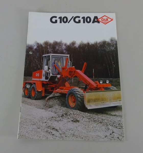 Prospekt / Broschüre O&K Grader G 10 / G 10 A Stand 02/1983