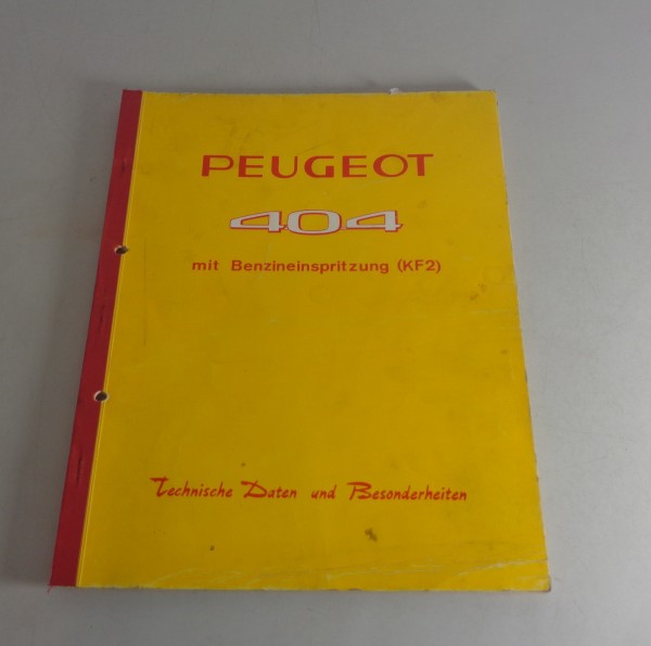 Werkstatthandbuch Peugeot 404 Motor XC KF2 Bremsen Kupplung...Stand 10/1964