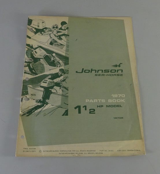 Teilekatalog OMC Johnson Outboards 1.5 PS Models Stand 1970