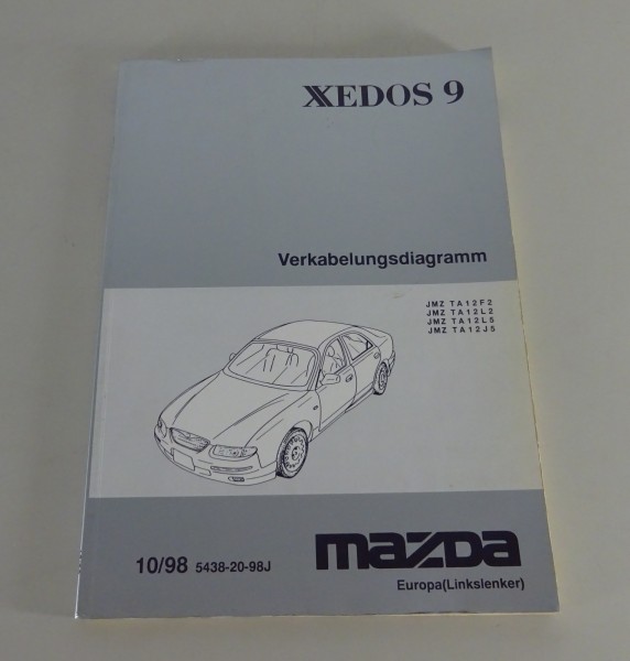 Werkstatthandbuch Elektrik Schaltpläne Mazda Xedos 9, Stand 10/1998