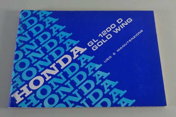 Owner´s Manual / Uso E Manutenzione Honda GL 1200 D Gold Wing Stand 1984 - 1987