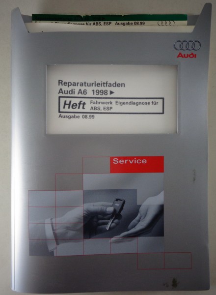 Werkstatthandbuch Audi A6 C5 Fahrwerk Eigendiagnose für ABS, ESP ab Baujahr 1998