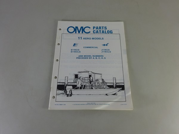 Teilekatalog OMC Johnson / Evinrude Outboards 11 Kero Models Stand 1985