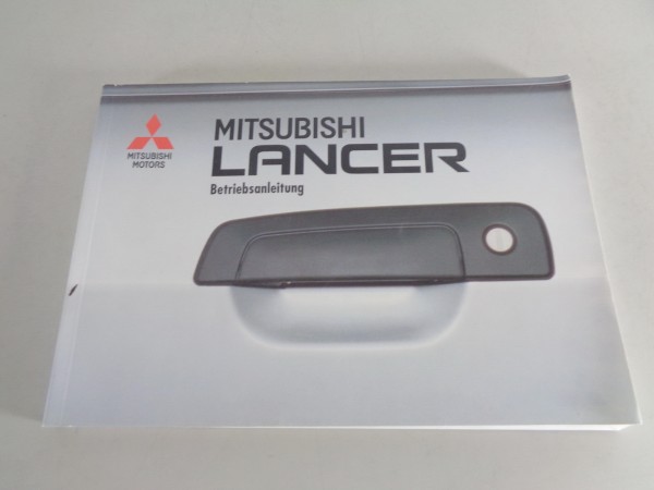 Betriebsanleitung / Handbuch Mitsubishi Lancer Stand 06/1996