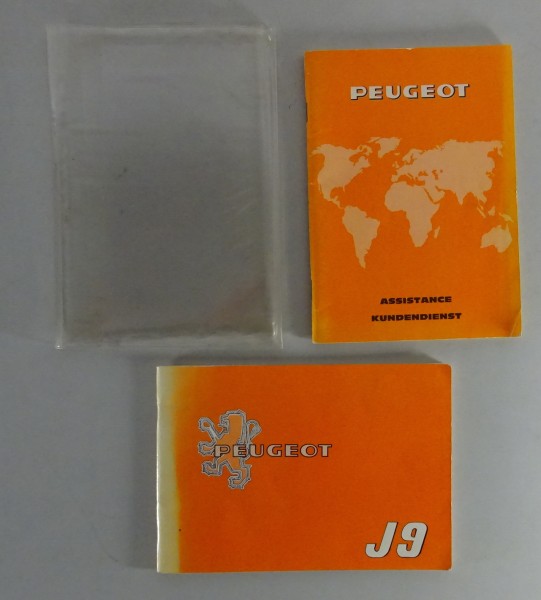 Bordmappe + Betriebsanleitung Peugeot J9 von 01/1980