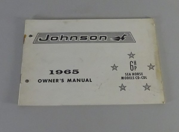 Teilekatalog OMC Johnson Outboards / Außenborder 6 PS Models Stand 1965