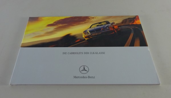 Prospekt / Broschüre Mercedes-Benz A208 CLK Cabriolets Stand 02/2002