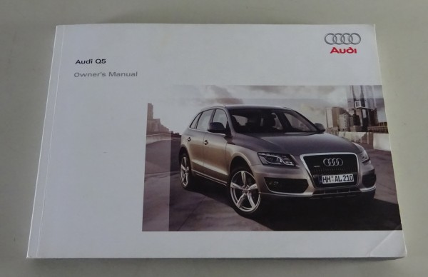 Owner's Manual / Handbook Audi Q5 Quattro Petrol / Diesel Typ 8R from 11/2008