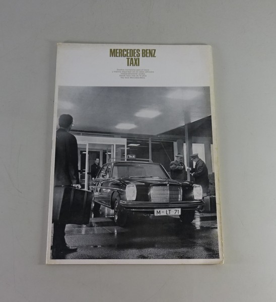 Prospekt / Broschüre Mercedes-Benz W114 / W115 | 8-Taxi Stand 04/1968 - Spanisch