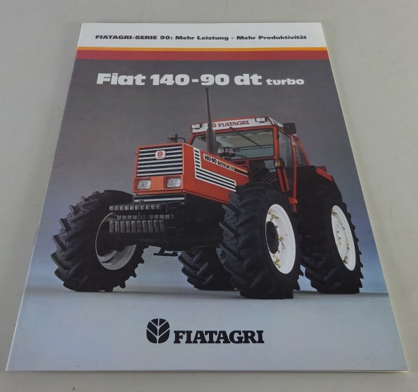 Prospekt / Broschüre Fiat - Fiatagri Traktor 140-90 DT Turbo Stand ca. 1984