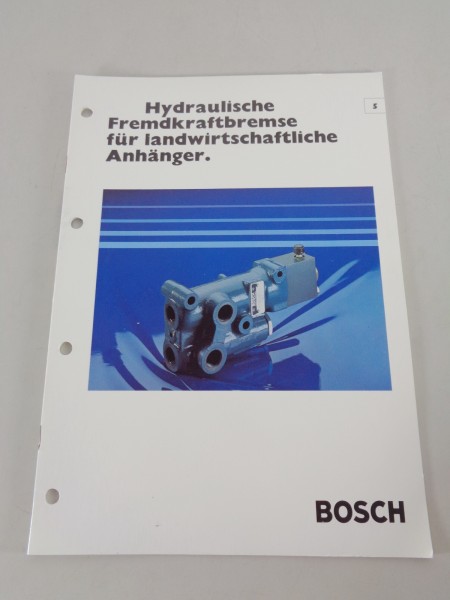 Prospekt / Technische Info Bosch Fremdkraftbremse für Anhänger Stand 03/1978