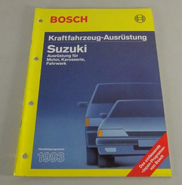 Handelskatalog Bosch Kraftfahrzeugausrüstung für Suzuki Stand 1993