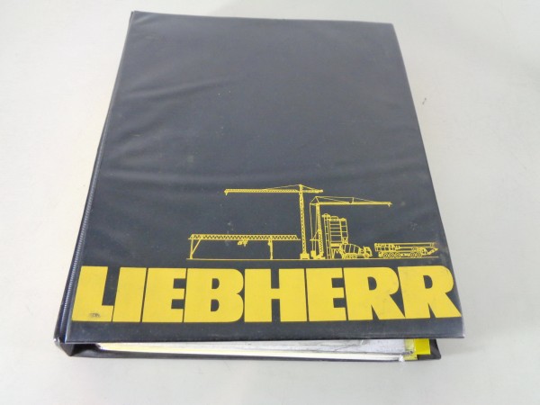 Betriebsanleitung + Teilekatalog Liebherr Turmdrehkran 63 HC Stand 01/1983