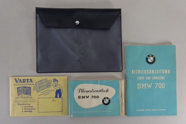 Bordmappe + Betriebsanleitung / Handbuch BMW 700 Coupe + Limousine Stand 09/1960