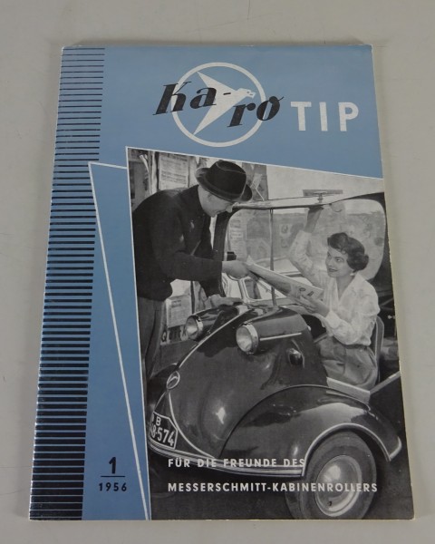 Magazin / Broschüre Ka-ro Tip Messerschmitt Kabinenroller von 01/1956